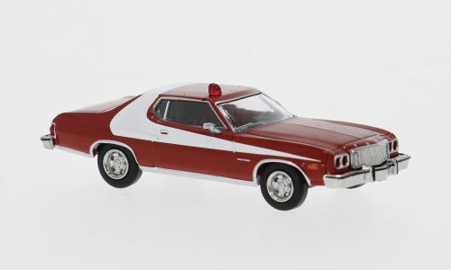 Brekina 1:87 - Ford Gran Torino, rot/weiss, 1976