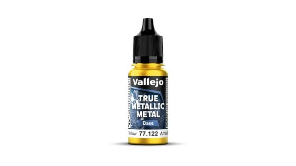 Vallejo 77.122 - True metallic metal color, RADIANT YELLOW