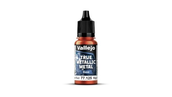 Vallejo 77.125 - True metallic metal color,  FORGED RED