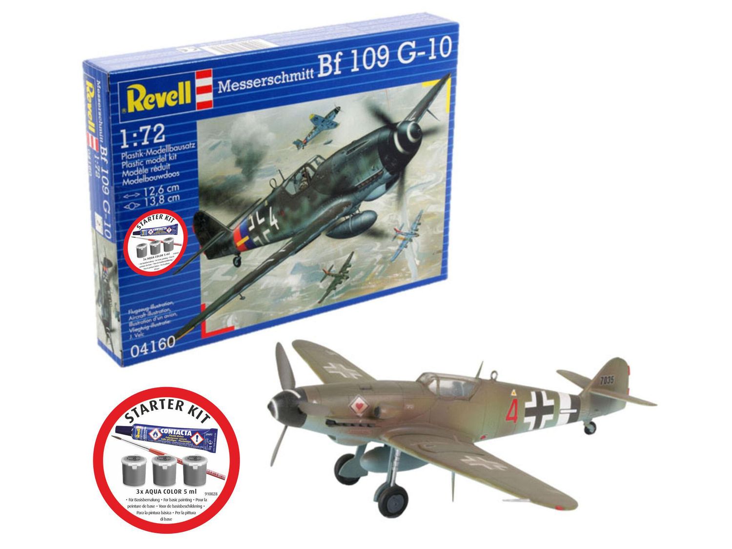 Revell 74160 - Starter Kit Messerschmitt Bf-109 1:72