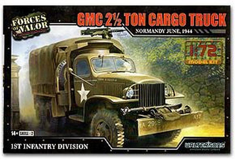 Forces of Valor 873006 - GMC 2.5 TON CARGO TRUCK MODEL KITS NORMANDY JUNE 1944 1:72
