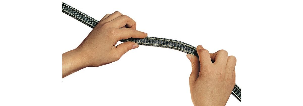 Fleischmann 9106 - Rechte rails, flexibel, 777 mm