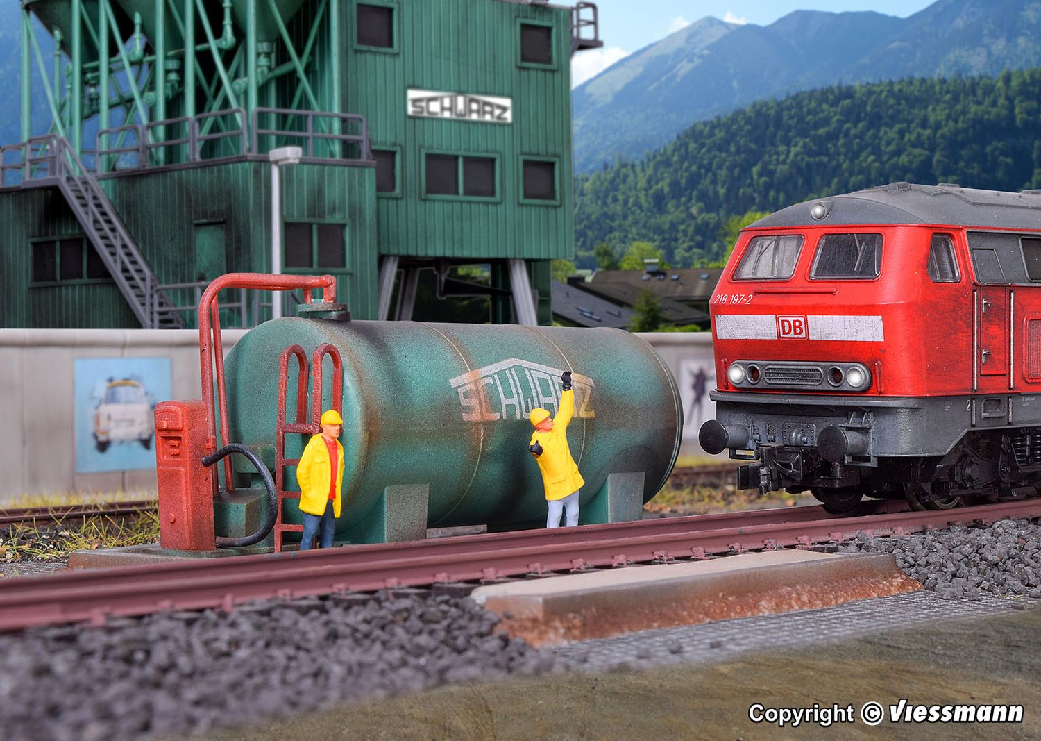 Kibri  39932 - Dieseltank, SchwarzBau  H0