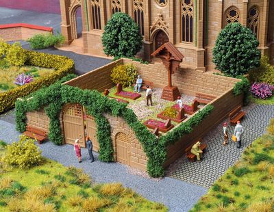 Vollmer 43861 - Decoratie set, de Begraafplaats H0