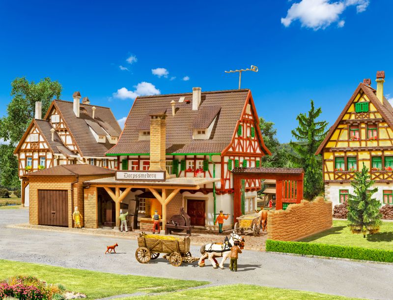 Vollmer 47696 - Dorpsmid met toebehoren  N