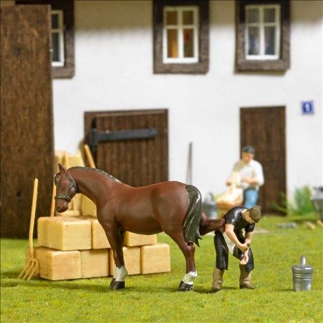 Busch 79857 - Actie set: Hoefsmid  H0