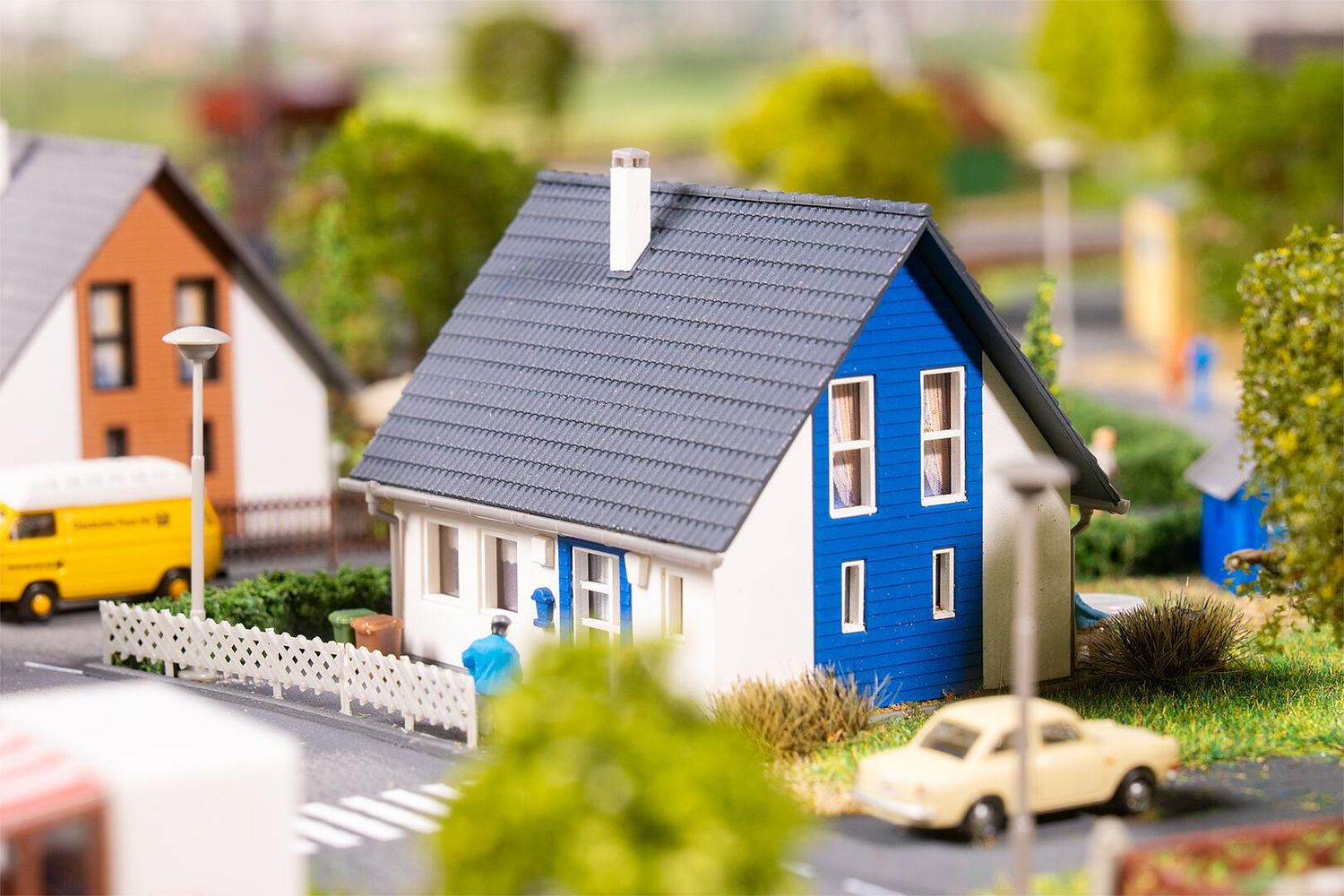 Faller 232146 - Vrijstaand huis, blauw  N