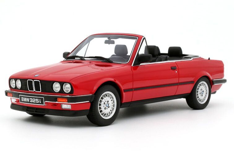 Ottomobile 1:18 - BMW 325I cabrio '86, rood (bright red 308)