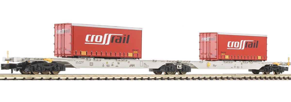 Fleischmann 825311 - Container dubbelwagon, type Sggmrs 714/715, Crossrail AG N