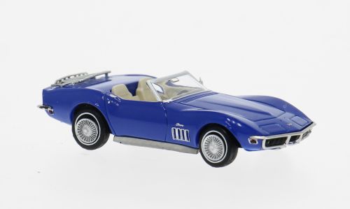 Brekina  1:87 - Chevrolet Corvette C3, blauw, 1967