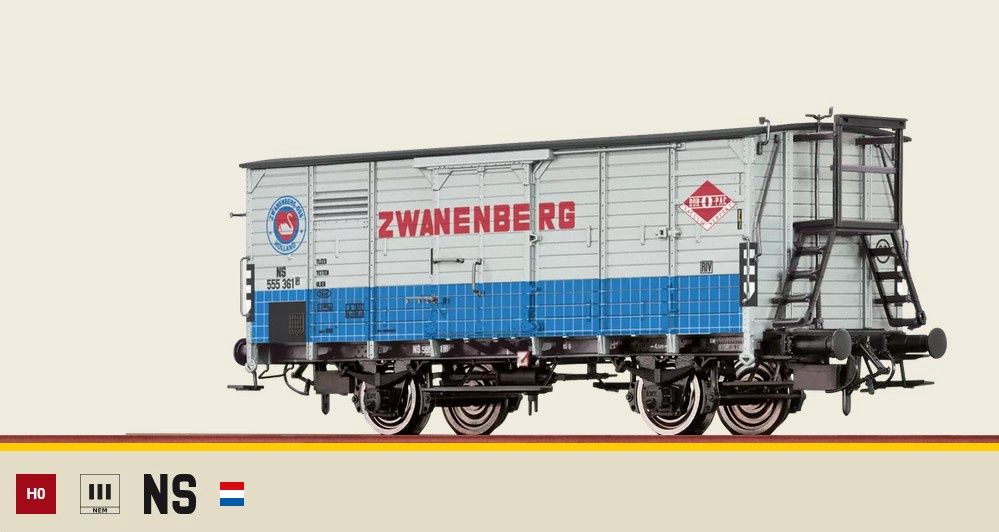 Brawa 49061  - Gedeckter Güterwagen G10 "Zwanenberg" NS, H0