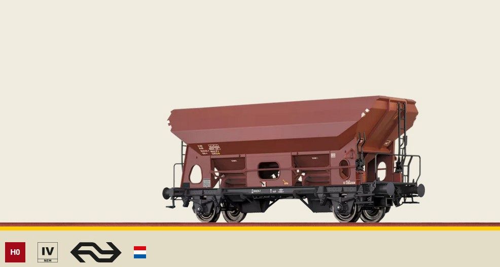 Brawa 49524 - Offener Güterwagen Eds-v NS