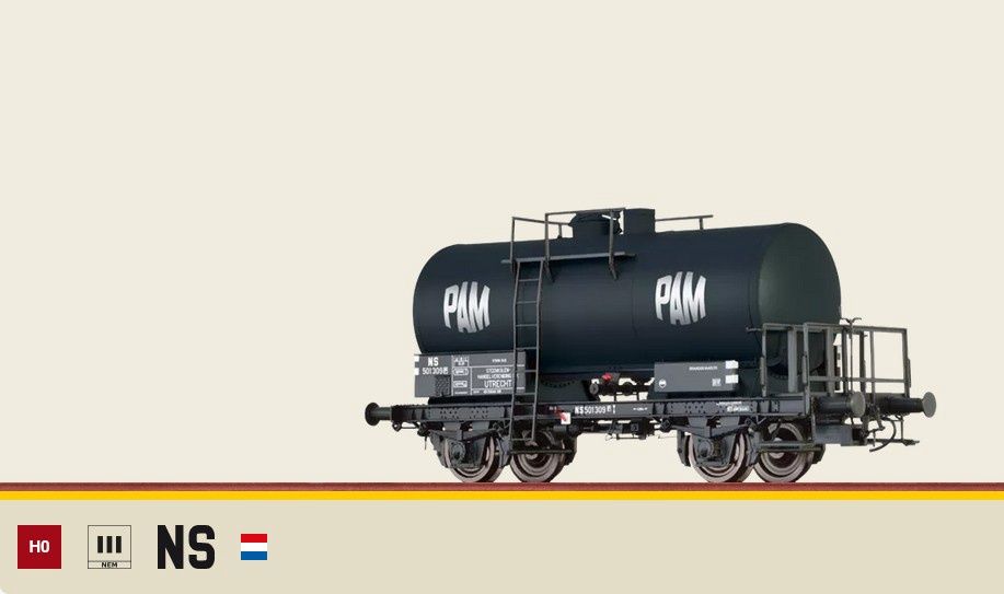 Brawa 49246 - Kesselwagen 2-achsig "PAM" NS, H0