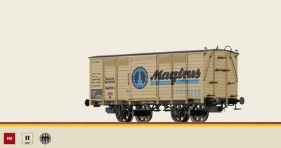 Brawa 48037 - Gedeckter Güterwagen Gw "C. D. Magirus A.-G." DRG, H0