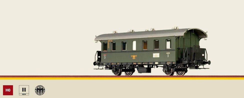 Brawa 45808 - Einheits-Nebenbahnwagen Cid 24 DRG, H0