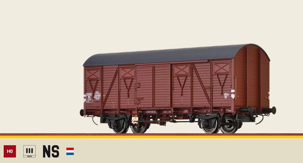 Brawa 50116 - Gedeckter Güterwagen S-CHO "EUROP" NS, H0