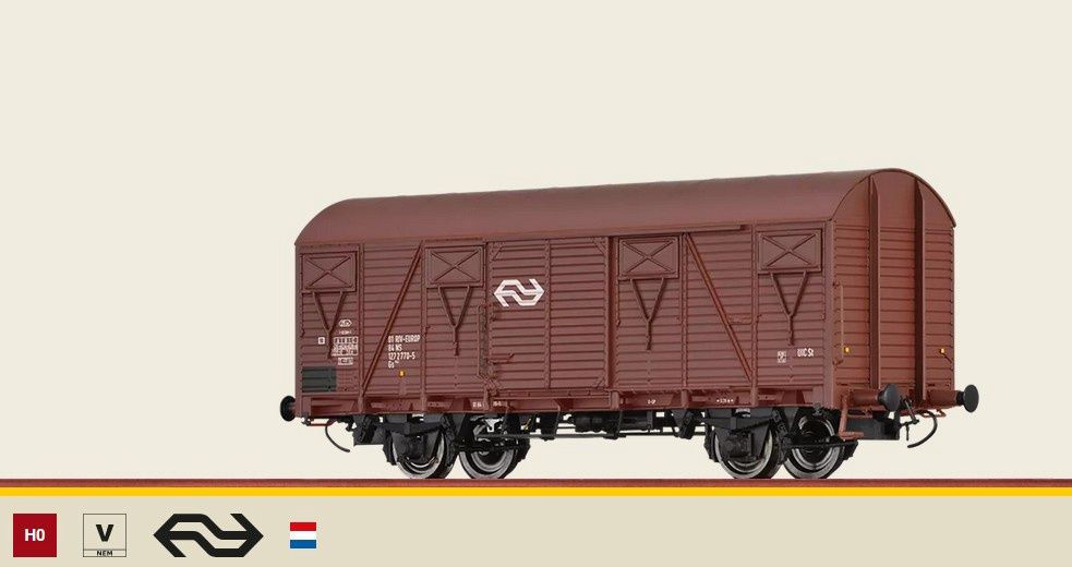 Brawa 50118 - Gedeckter Güterwagen Gs142 "EUROP" NS, H0