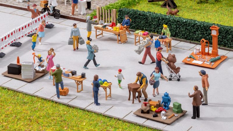 Noch 16280 - Figuren-Themenwelt „Flohmarkt“, H0