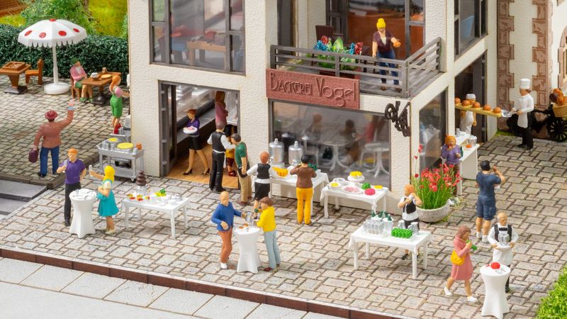 Noch 16275 - Figuren-Themenwelt „Buffet“, H0