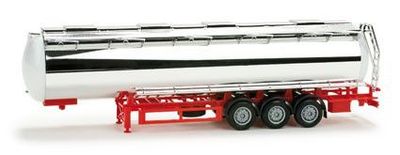 Herpa 76180 - Levensmiddelen chroomtank oplegger, onbedrukt, H0