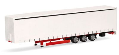 Herpa 1:87 - Gordijntrailer Volumen 15m, wit/rood