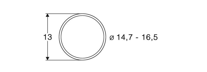 Roco 40071 - Haftrings.10Stk. 14,7 bis 16,5