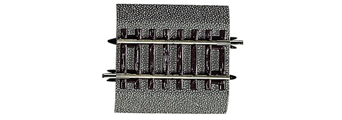 Roco 42513 - H0 | Rechte rail G¼ met bedding, 57,5 mm