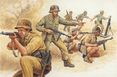 Italeri 6076 - 1/72 GERMAN AFRIKA KORPS WWII
