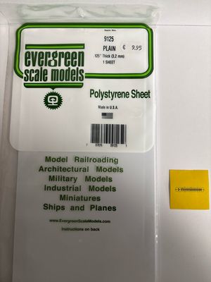 Evergreen 9125 - 125" (3.2mm) Plain