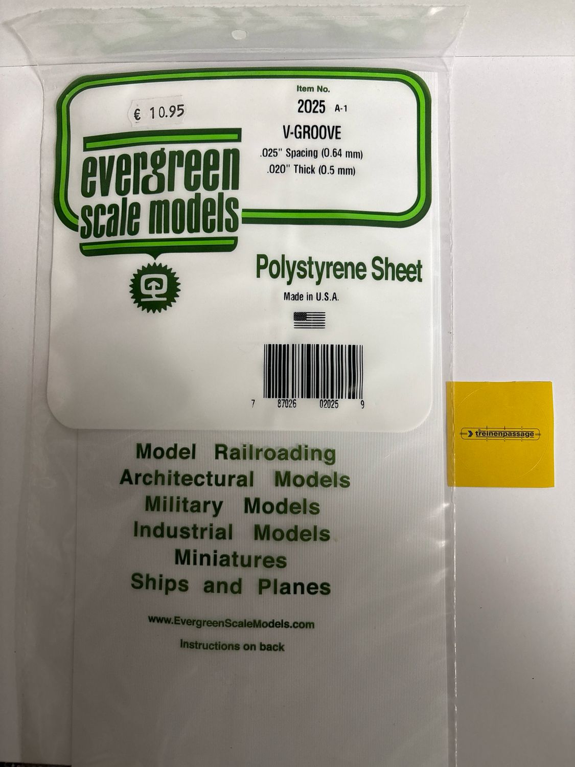 Evergreen 2025 - Gegroefd - 0.5mm dik - plankbreedte 0.6