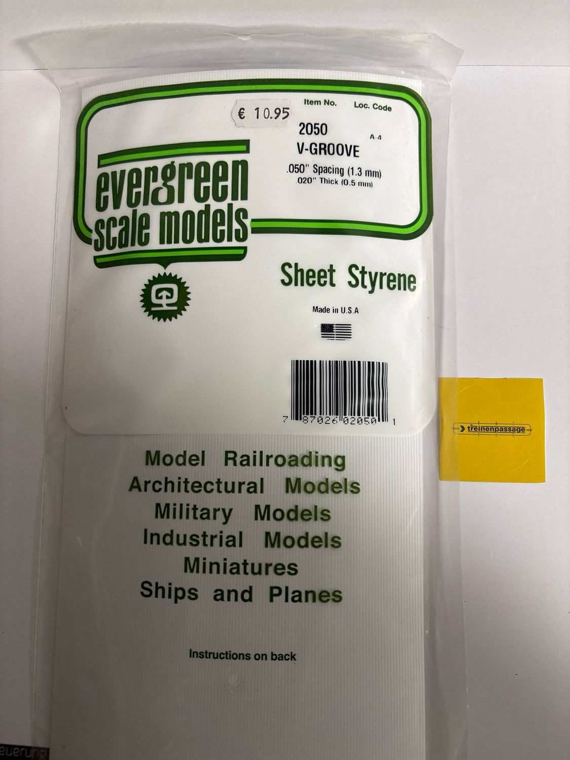 Evergreen 2050 - Gegroefd - 0.5mm dik - plankbreedte 1.3