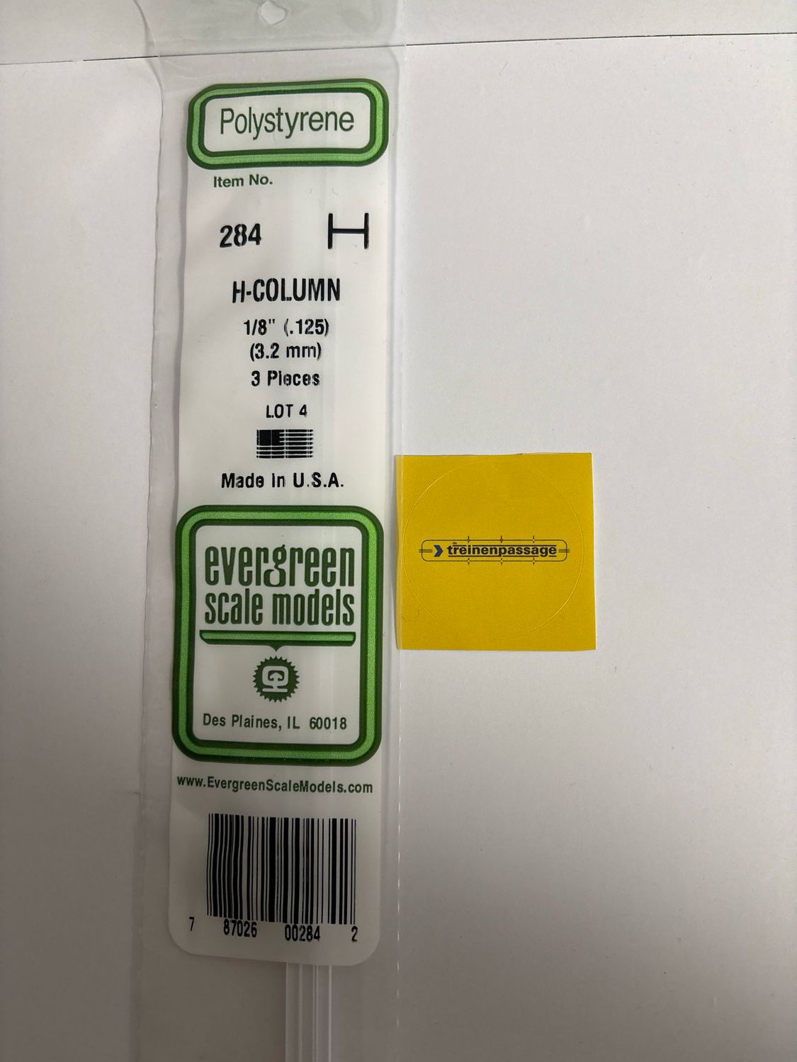 Evergreen 284 - H-Profiel - 3,2