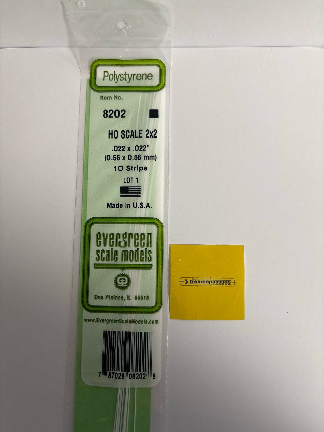 Evergreen 8402 - H0 Strip - 0,56x0,56