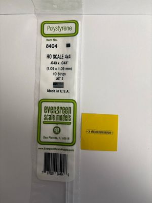 Evergreen 8404 - H0Strip - 1,09x1,09