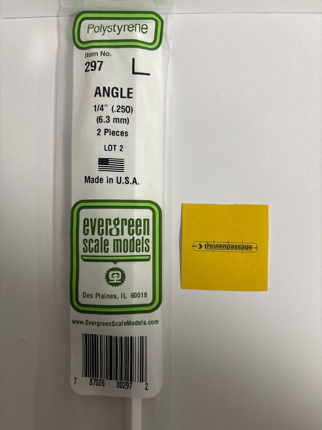 Evergreen 297 - Hoekprofiel - 6,4