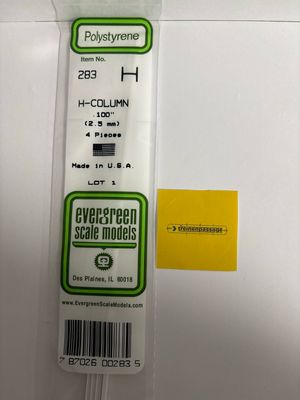 Evergreen 283 - H-Profiel - 2,5