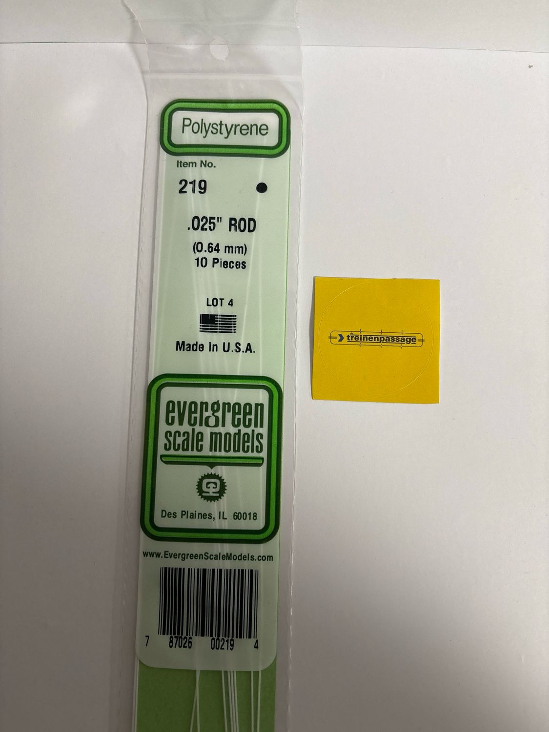 Evergreen 219 - Staaf - 0.6