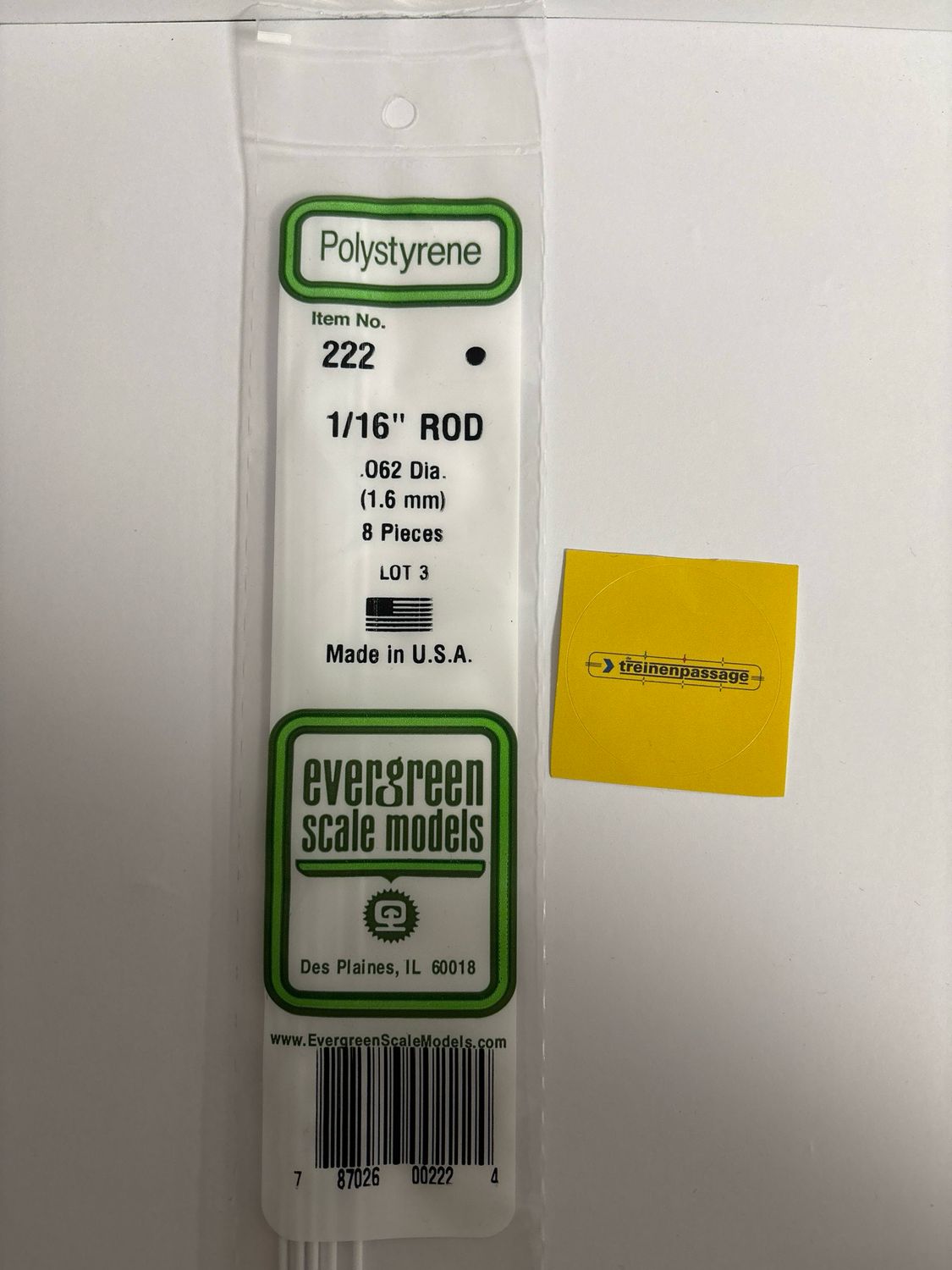 Evergreen 222 - Staaf - 1.6