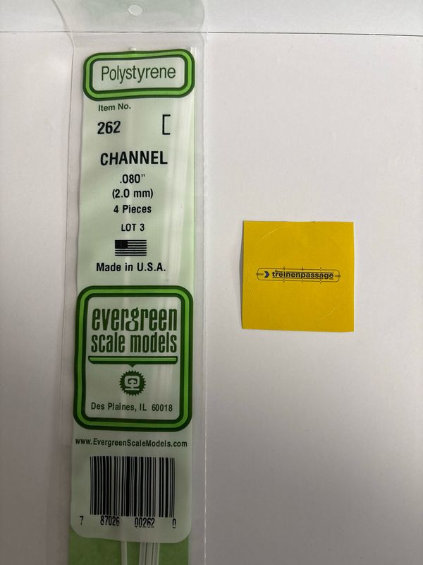 Evergreen 262 - U-profiel - 2