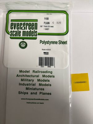 Evergreen 9100 - 100" (2.5mm) Plain
