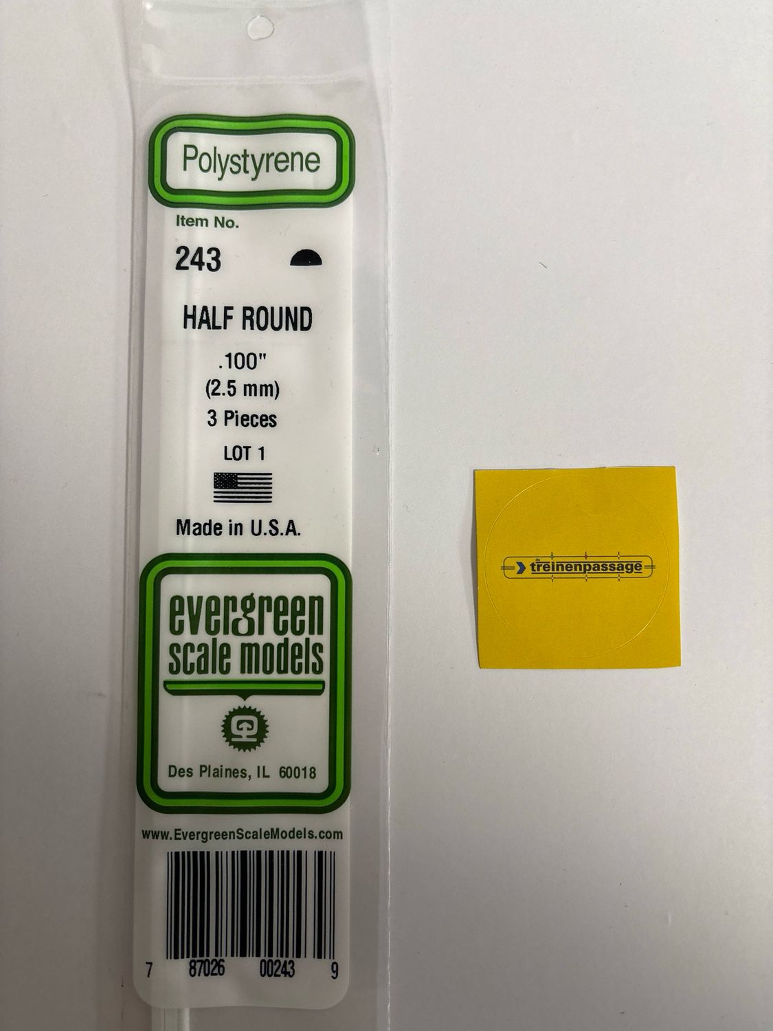 Evergreen 243 - Halfrond - 2,5