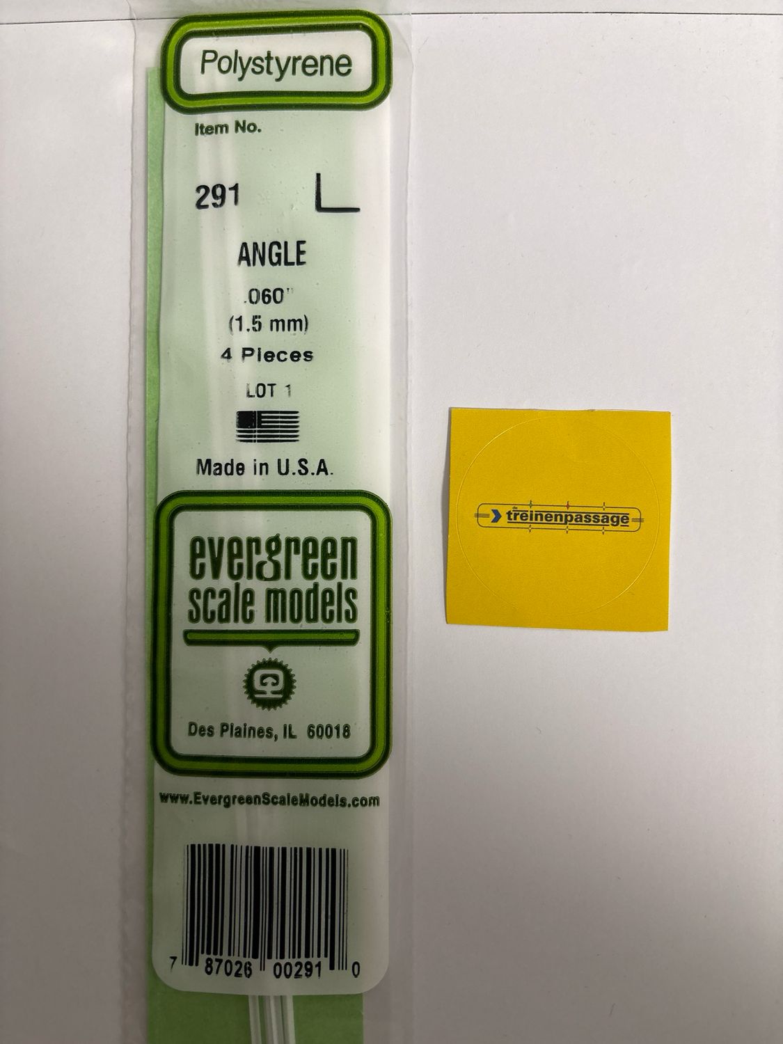 Evergreen 291 - Hoekprofiel - 1,5