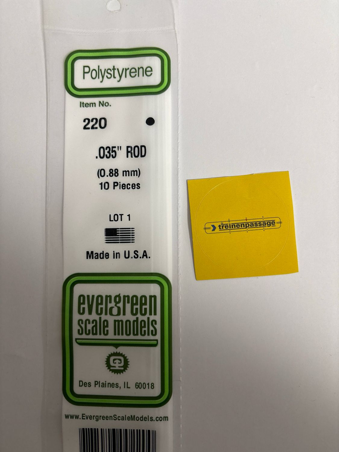 Evergreen 220 - Staaf - 0.9