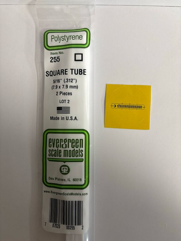 Evergreen 255 - Vierkante pijp - 7,9