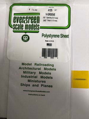 Evergreen 4125 - Gegroefd - 1mm dik - plankbreedte 3.2