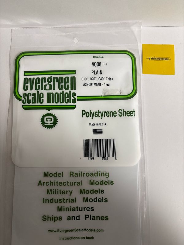 Evergreen 9008 - Gladde plaat 152x292 mm - (3)