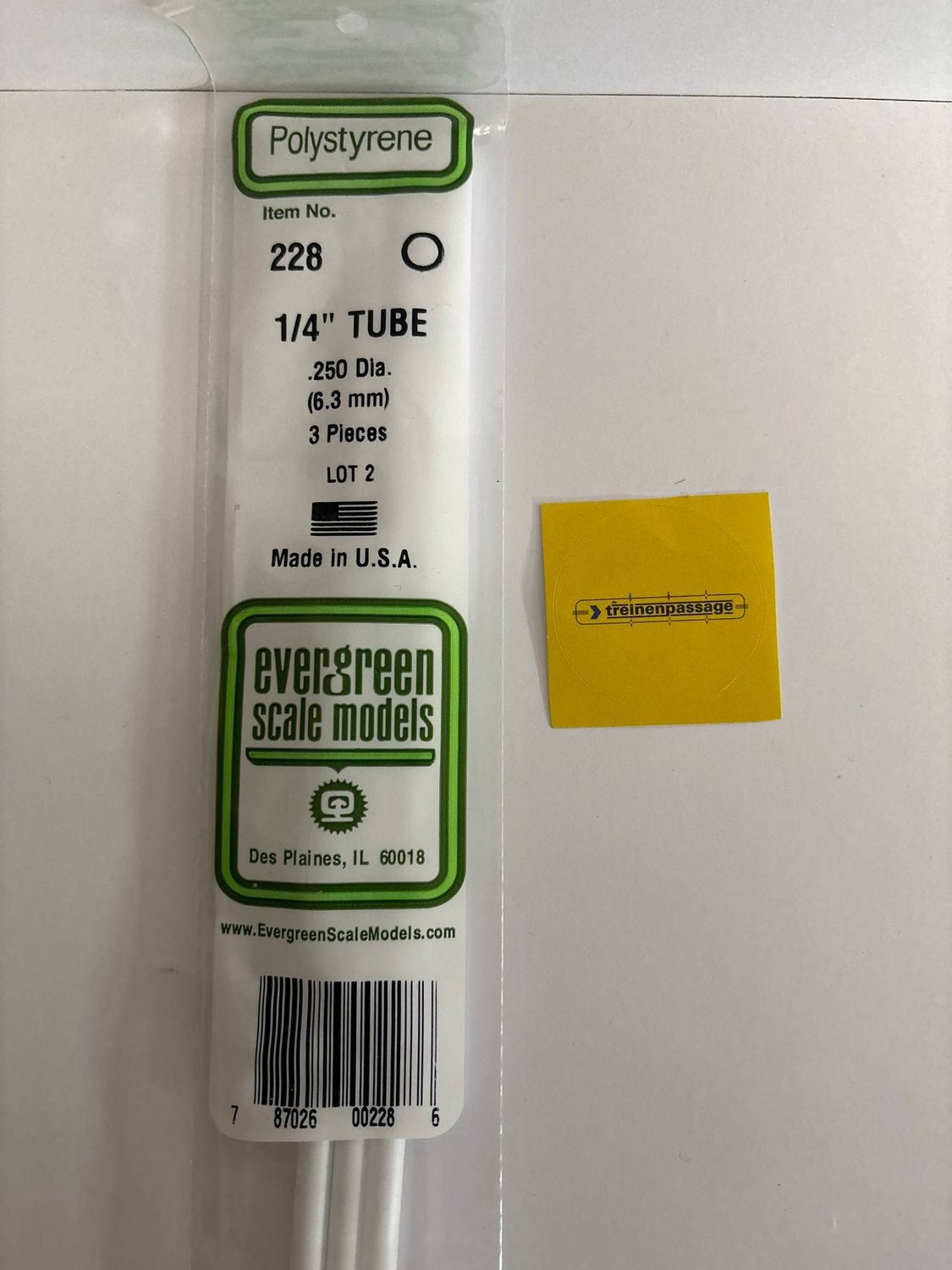 Evergreen 228 - Pijp - 6.3mm