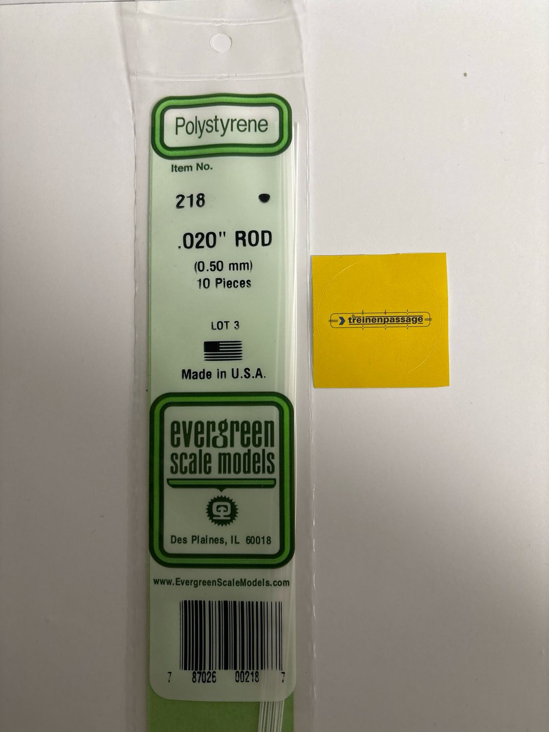 Evergreen 218 - Staaf - 0.5