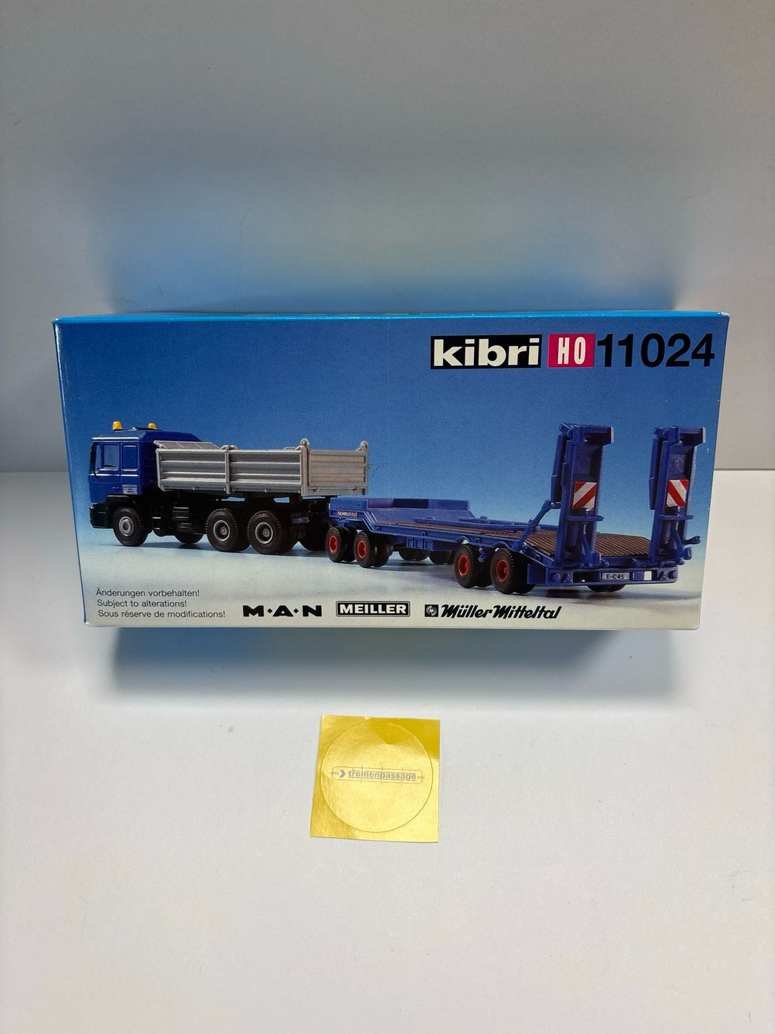 Kibri 11024 - M.A.N bakwagen met dieplader Muller Mitteltal Meiller