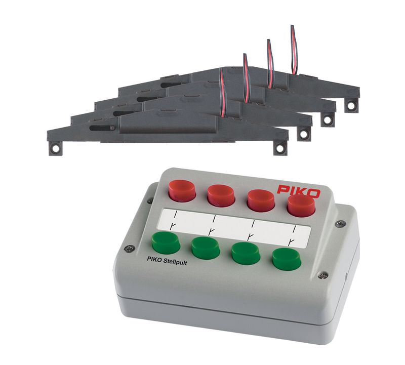 Piko 55392 - Weichen-Antriebs-Set (4x) + Stellpult